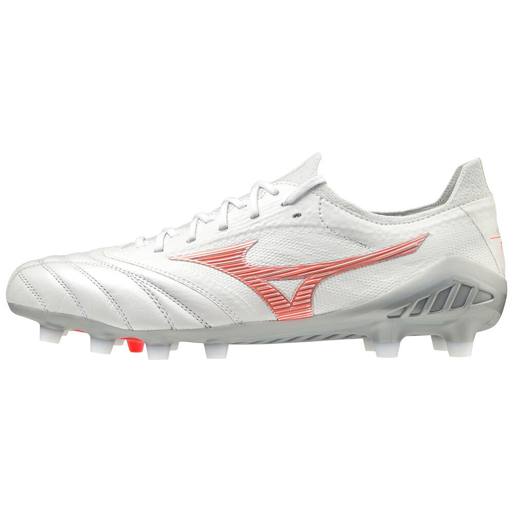 Damske Kopačky Mizuno Morelia Neo 3 beta Japan Biele/Koralove Vypredaj KSOV29450